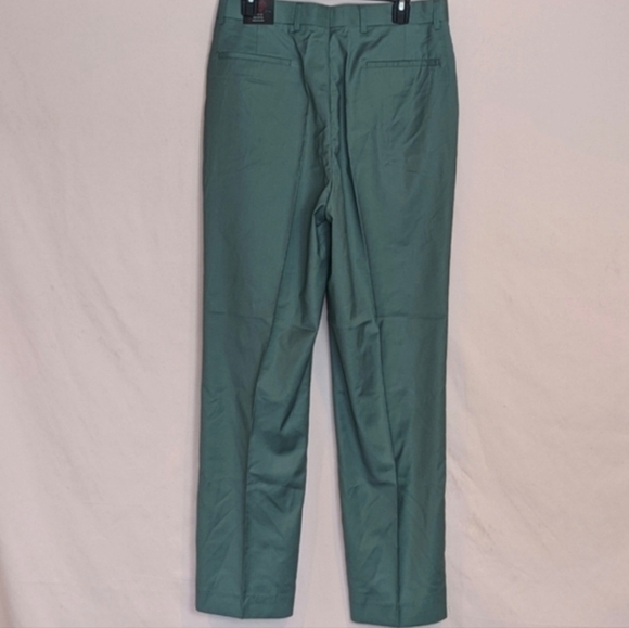 ASOS Devil's Advocate Men's Green Wide Leg Smart Formal Dress Pants Size 30 - Picture 4 of 9